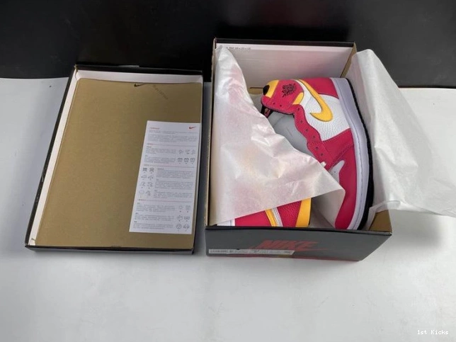 1st Kicks Shoes High Red Jordan 555088-603 Fusion Air 1 OGLight 0701